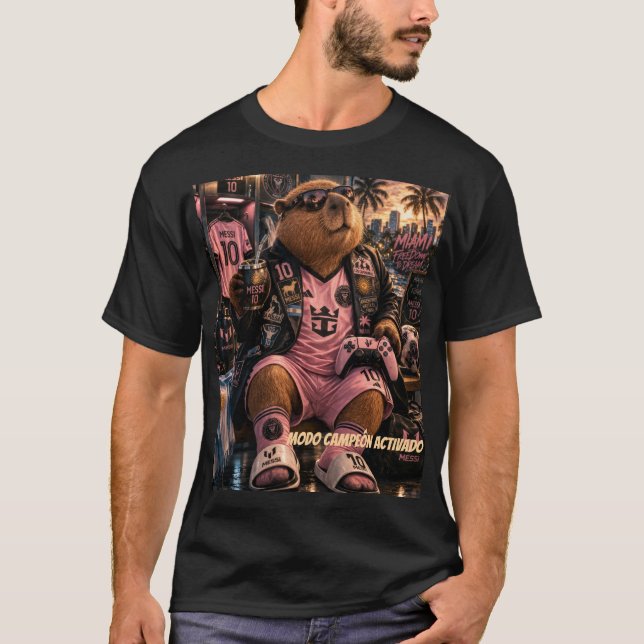 Camiseta Capibarra 10. Modo campeón activado. (Anverso)