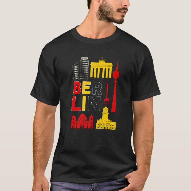 Camiseta Capital de Berlín, Alemania (Anverso)