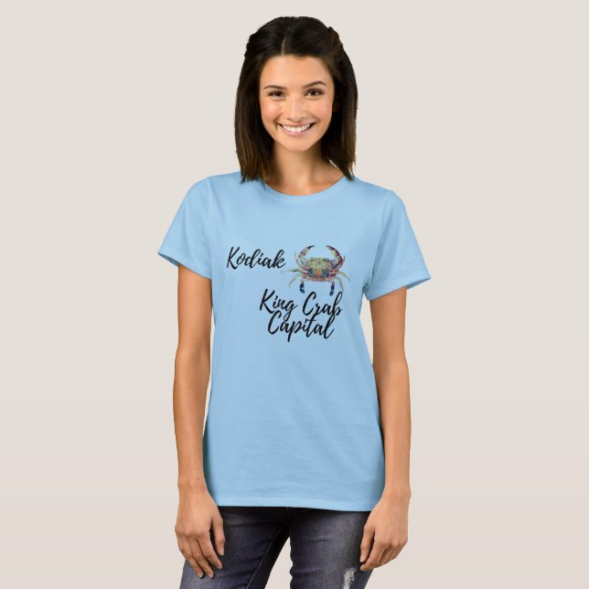 Camiseta Capital de cangrejo de Kodiak (Anverso completo)