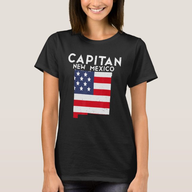 Camiseta CAPITAL EE.UU. EE.UU. EE.UU. Viajes Nuevo México N (Anverso)