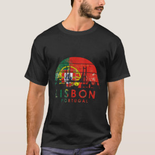 Camiseta Capital paisajística del estilo Lisboa Portugal