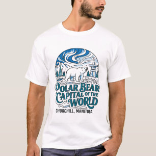 Camiseta Capital Polar de Churchill Manitoba del Mundo