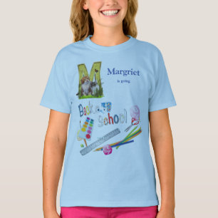 Camiseta Capitales de los alfabetos de vuelta a la escuela