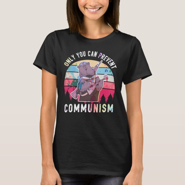 Camiseta Capitalismo anticomunista antisocialista (Anverso)