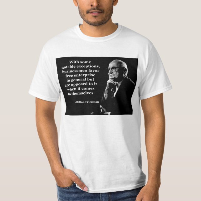 Camiseta Capitalismo de camarada de Milton Friedman (Anverso)