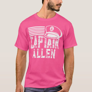 Camiseta Capitán Allen Patrón de Barco Personalizado
