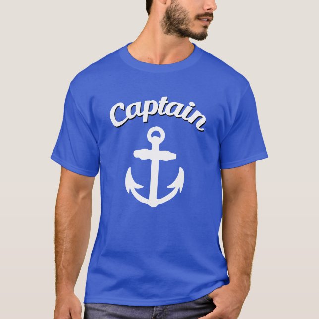 Camiseta Capitán Anchor Funny Men's (Anverso)