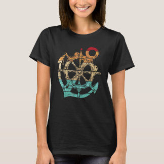 Camiseta Capitán Ancla Marinero Volante Retro Nautica