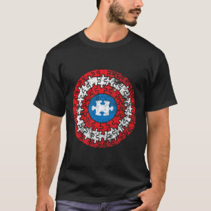 Camiseta Capitán Autismo Asperger Conciencia Superhéroe Rom