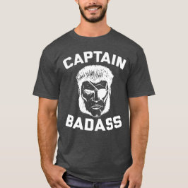 Camiseta Capitán Badass Charcoal Heather T-Shirt
