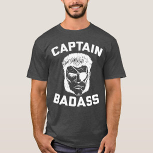 Camiseta Capitán Badass Charcoal Heather T-Shirt