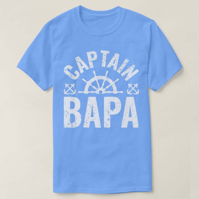 Camiseta Capitán Bapa Propietario del barco Lake Boating Pa (Diseño del anverso)
