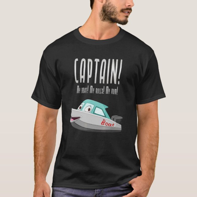 Camiseta Capitán Barco Navegante Capitán 1 (Anverso)