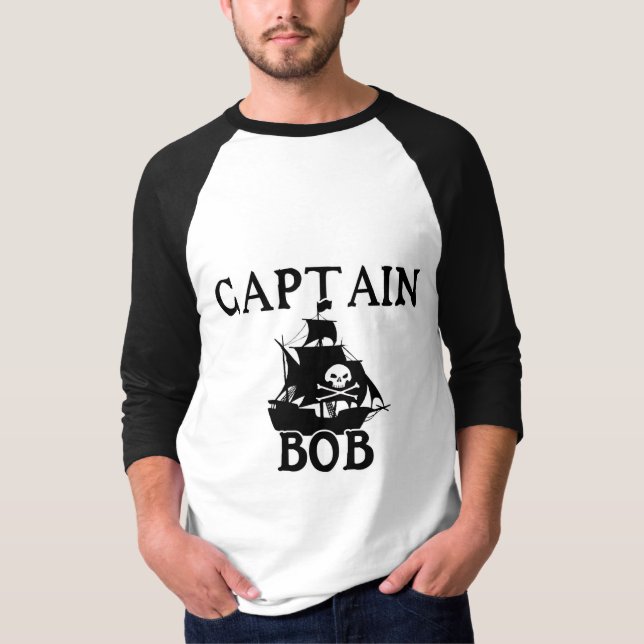 Camiseta Capitán Bob (Barco pirata) (Anverso)