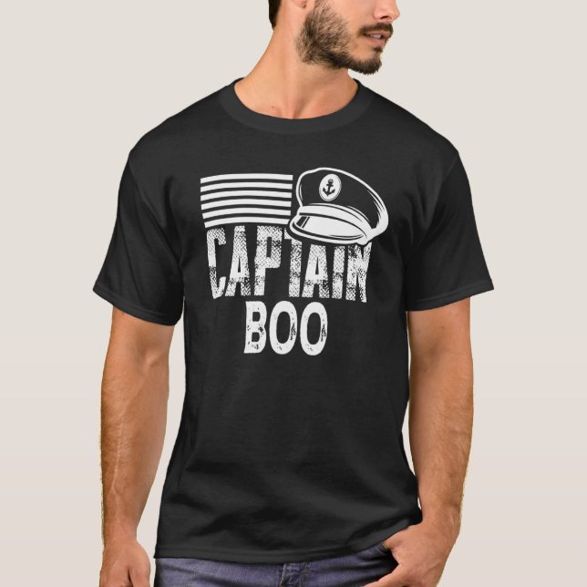 Camiseta Capitán Boo Vela Capitán Gorra Propietario del bar (Anverso)