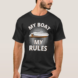 Camiseta Capitán Bote del capitán del barco de la regatón