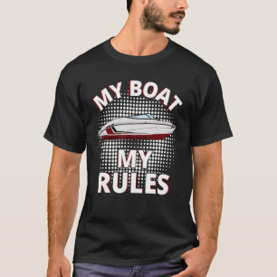 Camiseta Capitán Bote del capitán del barco de la regatón