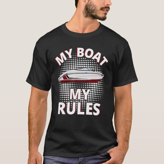 Camiseta Capitán Bote del capitán del barco de la regatón (Anverso)