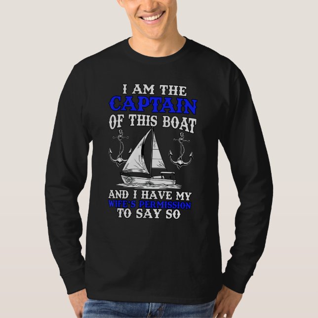 Camiseta Capitán Bote Marido Vela Sailor Seafare (Anverso)