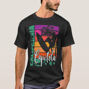 Camiseta Capitán California Retro Sunset Beach Surfer Surfe