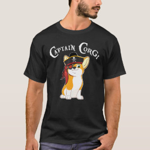 Camiseta Capitán Corgi Perro Pirata Corgi