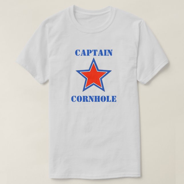 Camiseta Capitán Cornhole (Diseño del anverso)