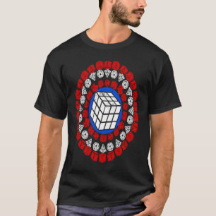 Camiseta Capitán Cuber Velocidad Cubing Maíz Rompecabezas M