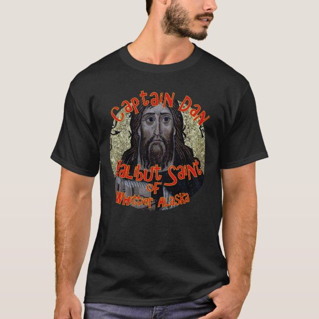 Camiseta Capitán Dan, el Santo del Halibut de Whittier Alas (Anverso)