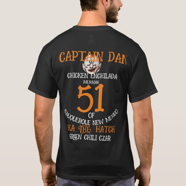 CAMISETA CAPITÁN DAN POLLO ENCHILADA MESÍAS ALBUQUERQUE (Reverso)