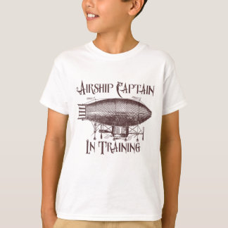 Camiseta Capitán de avión en entrenamiento, Steampunk para