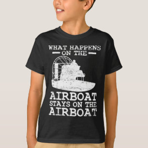 Camiseta Capitán de barco de airboat navegación vintage