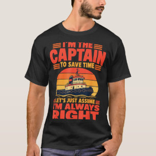 Camiseta capitán de barco divertido