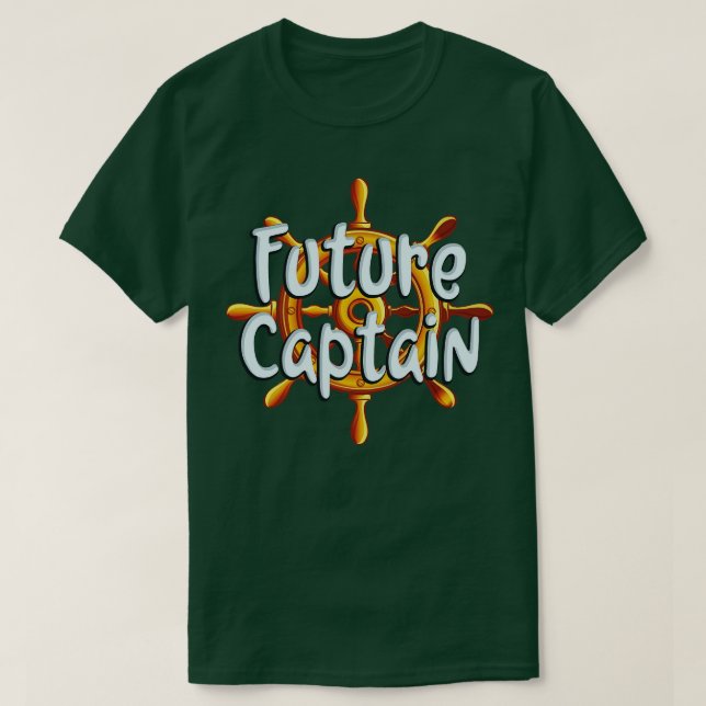 Camiseta Capitán de barco futuro (Diseño del anverso)