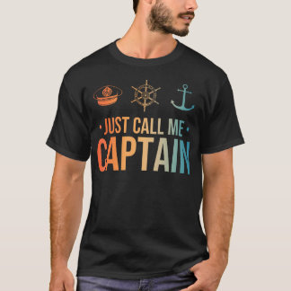 Camiseta Capitán de Barco Genial Arte Para Hombres Mujeres