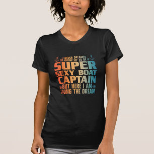 Camiseta Capitán De Barco Guay Para Hombres Mujeres Navegan