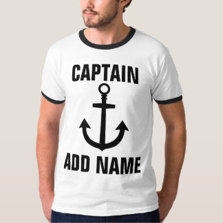 Camiseta Capitán de barco personalizado Anchor Tee