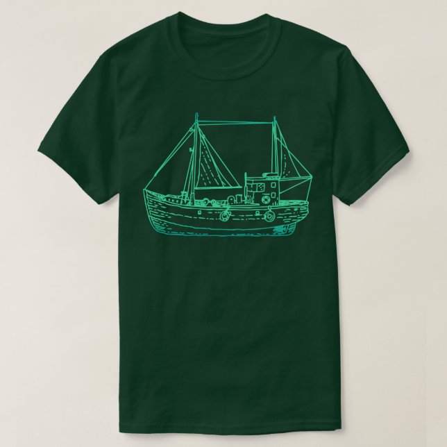 Camiseta Capitán de barco profesional (Diseño del anverso)