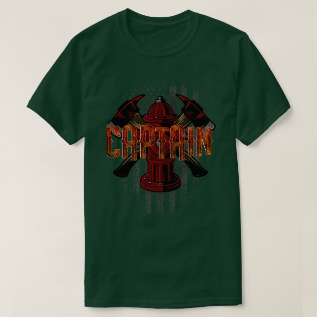 Camiseta Capitán de bomberos (Diseño del anverso)