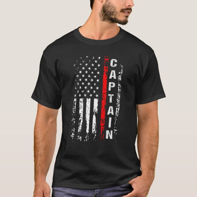 Camiseta Capitán de bomberos Capitán de bomberos Jefe de bo (Anverso)
