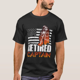 Camiseta Capitán de bomberos norteamericano retirado Retire
