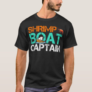 Camiseta Capitán de camarón barco Gracioso Regalo de mari