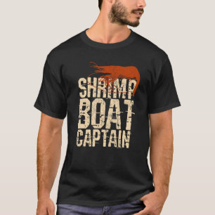 Camiseta Capitán de camarones en barco de pesca de altura