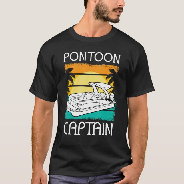 Camiseta Capitán de embarcación Pontoon Boati (Anverso)