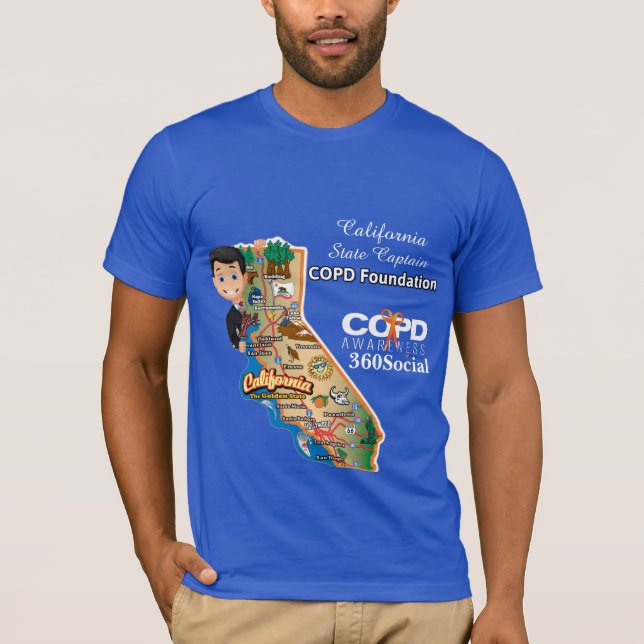 Camiseta Capitán de estado de California (Anverso)
