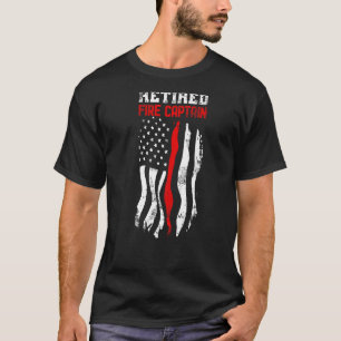 Camiseta Capitán De Fuego Jubilado Norteamericano De Fuego