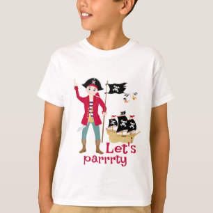Camiseta Capitán de la Fiesta de Cumpleaños del Barco Pirat