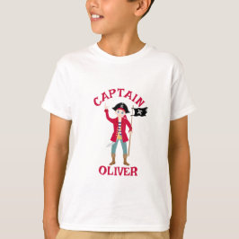 Camiseta Capitán de la Fiesta de Cumpleaños del Barco Pirat