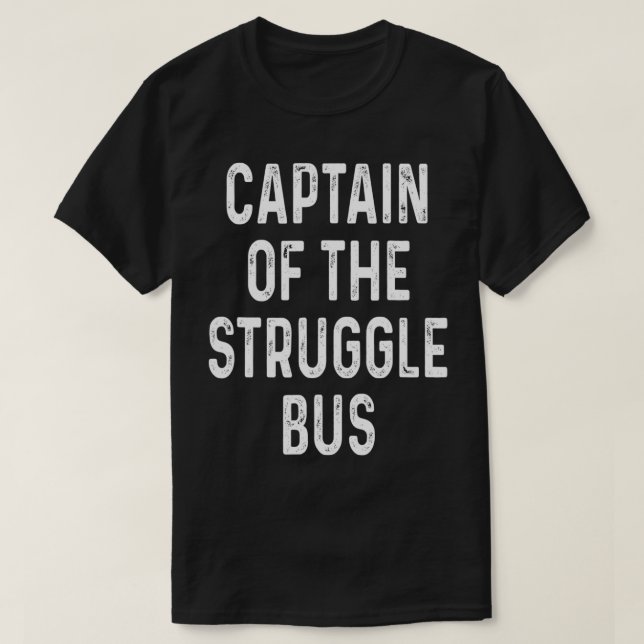 Camiseta Capitán De La Lucha Autobús Gracioso Regalo Sarcas (Diseño del anverso)