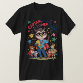 Camiseta Capitán de la tripulación de poder Pre-K