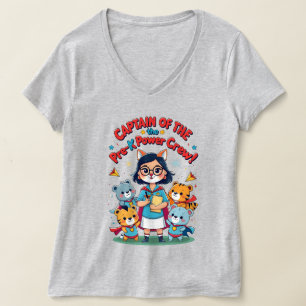Camiseta Capitán de la tripulación de poder pre-K